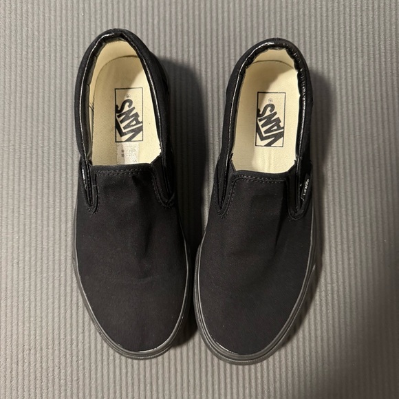 Vans Classic Black Slip-Ons - Picture 1 of 8